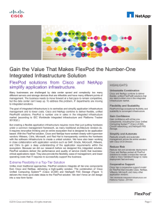 Gain the Value That Makes FlexPod the Number-One Integrated Infrastructure Solution