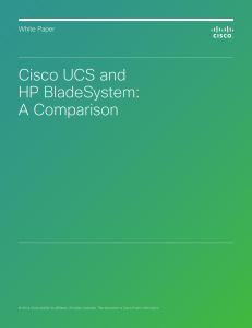 Cisco UCS and HP BladeSystem: A Comparison White Paper