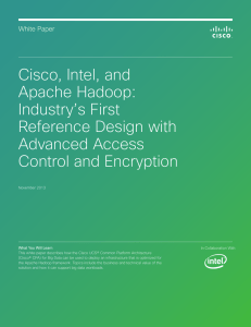 Cisco, Intel, and Apache Hadoop: Industry’s First Reference Design with