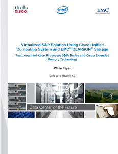 Virtualized SAP Solution Using Cisco Unified Computing System and EMC CLARiiON Storage