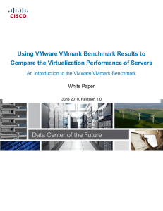 Using VMware VMmark Benchmark Results to White Paper
