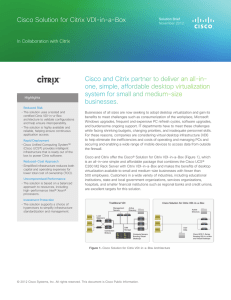 Cisco and Citrix partner to deliver an all-in-