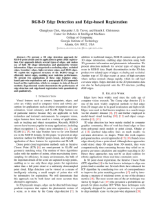 RGB-D Edge Detection and Edge-based Registration