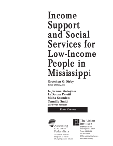 Income Support and Social Services for