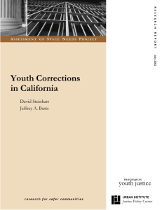 Youth Corrections in California youth justice