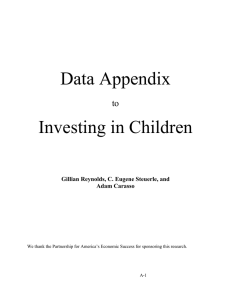 Data Appendix Investing in Children to