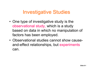 Investigative Studies