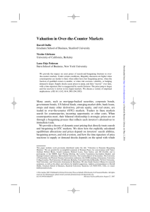 Valuation in Over-the-Counter Markets