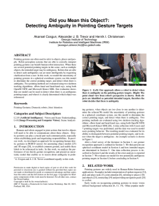 Did you Mean this Object?: Detecting Ambiguity in Pointing Gesture Targets