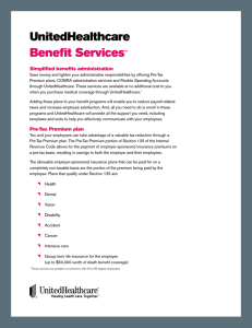 UnitedHealthcare  Benefit Services Simplified benefits administration