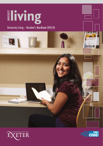 living University Living – Resident’s Handbook 2015/16 UNIVERSITY