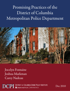 Promising Practices of the District of Columbia Metropolitan Police Department