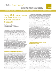 Older Americans’ Economic Security More Older Americans