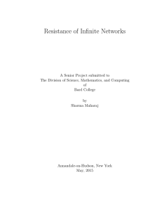 Resistance of Infinite Networks