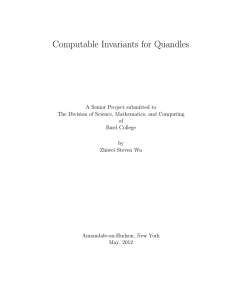 Computable Invariants for Quandles