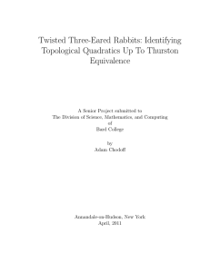 Twisted Three-Eared Rabbits: Identifying Topological Quadratics Up To Thurston Equivalence