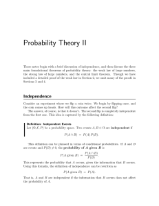 Probability Theory II