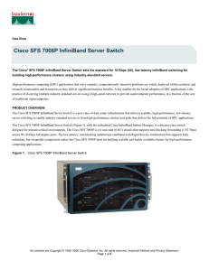 Cisco SFS 7008P InfiniBand Server Switch