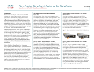 Cisco Catalyst Blade Switch Series for IBM BladeCenter
