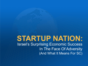 STARTUP NATION: Israel’s Surprising Economic Success In The Face Of Adversity