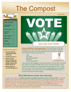 The Compost 2016 MG ELECTIONS
