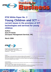 Young Children and ICT –