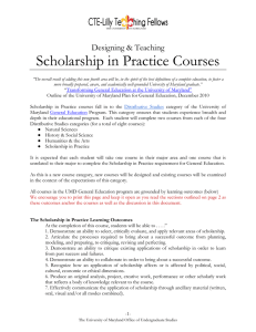 Scholarship in Practice Courses  Designing &amp; Teaching