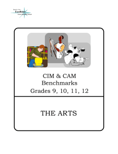THE ARTS CIM &amp; CAM Benchmarks Grades 9, 10, 11, 12