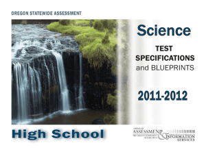 Science 2011-2012 High School TEST