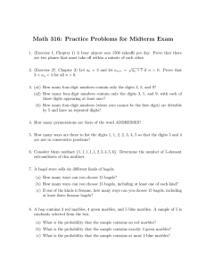 Math 316: Practice Problems for Midterm Exam