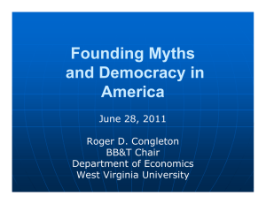Founding Myths and Democracy in America