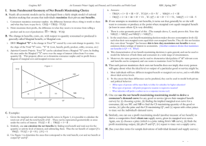 I.  Some Fundmental Geometry of Net Benefit Maximizing Choice A.