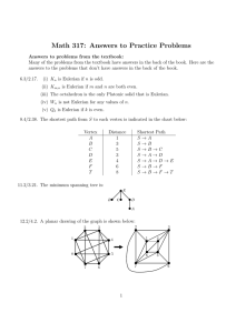 Math 317: Answers to Practice Problems