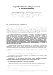 Chapter 4. Institutional and legal framework for drought management