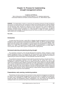 Chapter 12. Process for implementing drought management actions