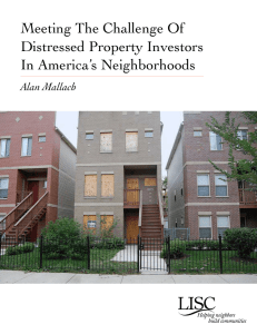 Meeting The Challenge Of Distressed Property Investors In America’s Neighborhoods Alan Mallach