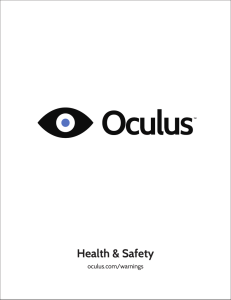 Health &amp; Safety oculus.com/warnings