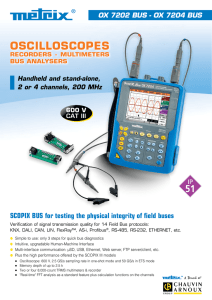 OscillOscOpes 51 SCOPIX BUS for testing the physical integrity of field buses