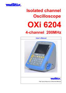 OXi 6204  Isolated channel Oscilloscope