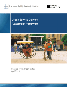 Urban Service Delivery A Assessment