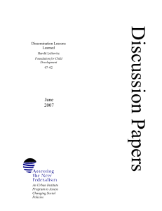 June 2007  Dissemination Lessons