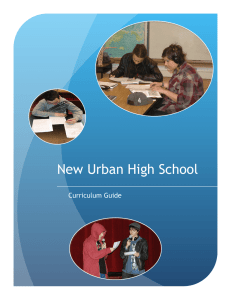 New Urban High School Curriculum Guide