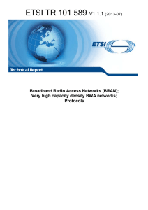 ETSI TR 101 589 V1.1.1  Broadband Radio Access Networks (BRAN);