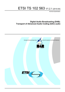 ETSI TS 102 563  V1.2.1 Digital Audio Broadcasting (DAB);