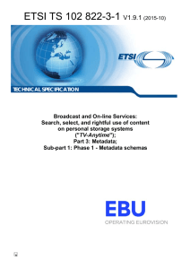 ETSI TS 102 822-3-1 V1.9.1