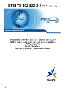 ETSI TS 102 822-3-1 V1.7.1