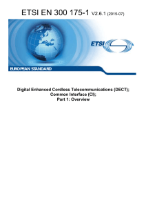 ETSI EN 300 175-1 V2.6.1  Digital Enhanced Cordless Telecommunications (DECT);