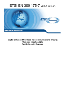 ETSI EN 300 175-7 V2.6.1  Digital Enhanced Cordless Telecommunications (DECT);