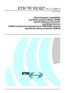 ETSI TR 102 627  V1.1.1