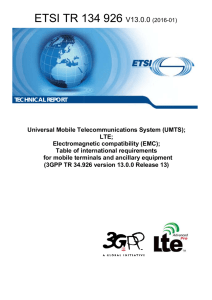 ETSI TR 1 134 926 V13.0.0